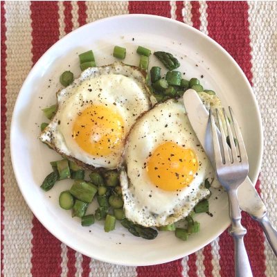 Recipe Image: Asparagus and Eggs