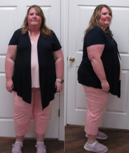 Amy B's weight loss testimonal image