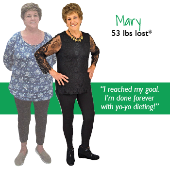 Mary's weight loss testimonal image Mary's weight loss testimonal image