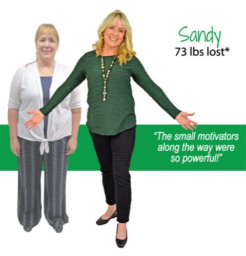 Sandy's weight loss testimonal image Sandy's weight loss testimonal image