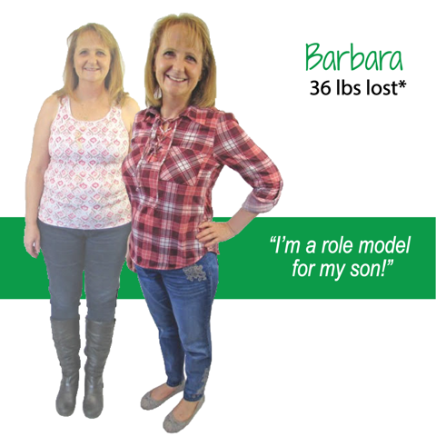 Barbara's weight loss testimonal image