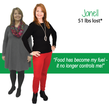 Jonell's weight loss testimonal image Jonell's weight loss testimonal image