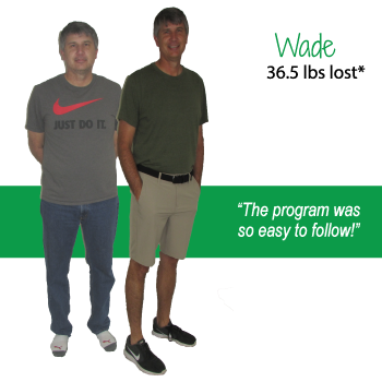 Wade's weight loss testimonal image Wade's weight loss testimonal image
