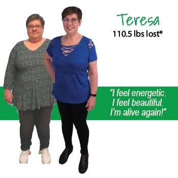 Teresa's weight loss testimonal image Teresa's weight loss testimonal image