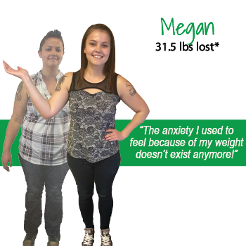 Megan's weight loss testimonal image Megan's weight loss testimonal image