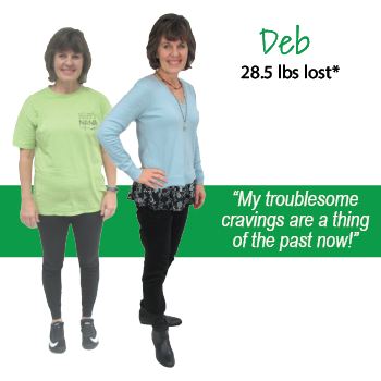 Deb's weight loss testimonal image