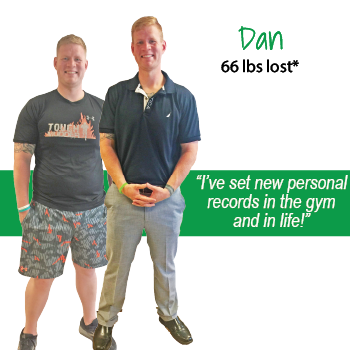 Dan's weight loss testimonal image Dan's weight loss testimonal image