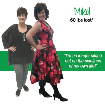 Mikol's weight loss testimonal image Mikol's weight loss testimonal image