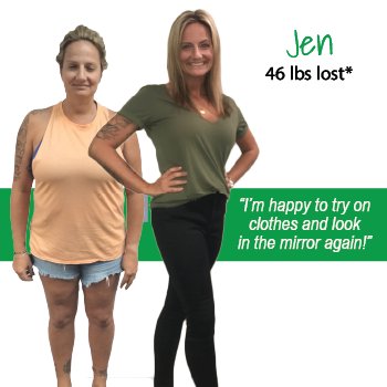 Jen's weight loss testimonal image Jen's weight loss testimonal image
