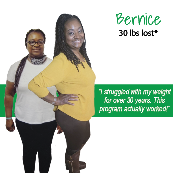 Bernice's weight loss testimonal image Bernice's weight loss testimonal image