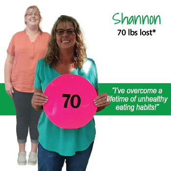 Shannon's weight loss testimonal image Shannon's weight loss testimonal image