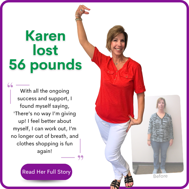 Karen's weight loss testimonal image Karen's weight loss testimonal image