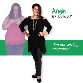 Angie D's weight loss testimonal image