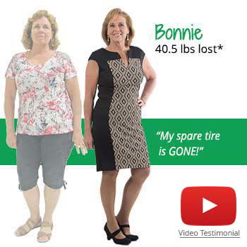 Bonnie's weight loss testimonal image