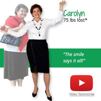 Carolyn's weight loss testimonal image