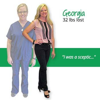 Georgia's weight loss testimonal image