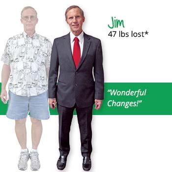 Jim's weight loss testimonal image