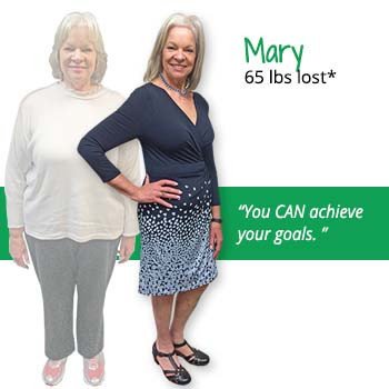Mary's weight loss testimonal image Mary's weight loss testimonal image