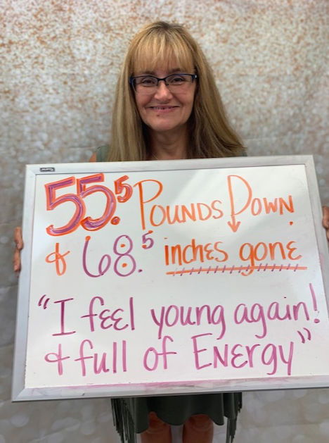 Cathy's weight loss testimonal image