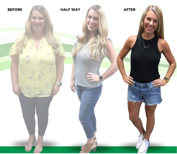 Jennifer's weight loss testimonal image
