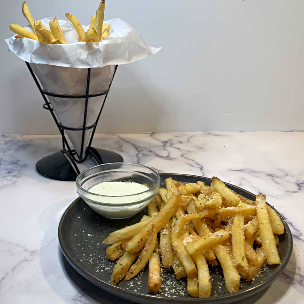 Recipe Image: Air Fryer Garlic Parm Fries Recipe Image: Air Fryer Garlic Parm Fries