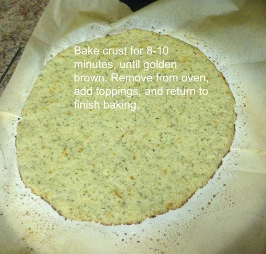 Recipe Image: Chicken Garlic Pizza on a Cauliflower Crust